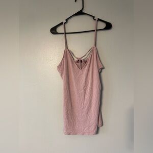 BKE Red Colored Pink Strappy Tank
